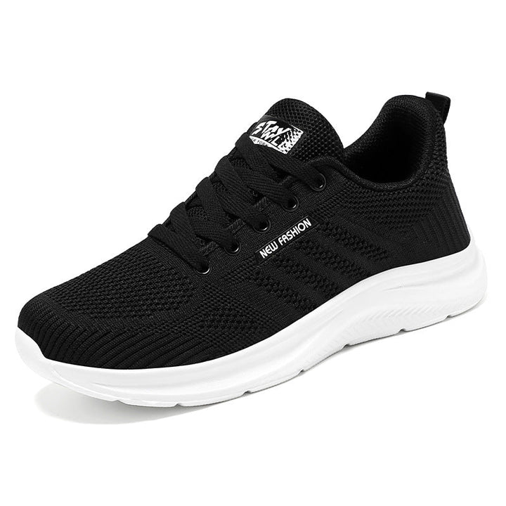 Women's Lace-Up Running Shoes with Cushioned Sole Support