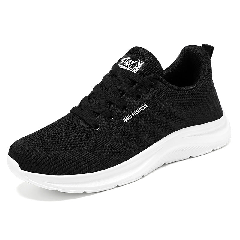 Women's Lace-Up Running Shoes with Cushioned Sole Support