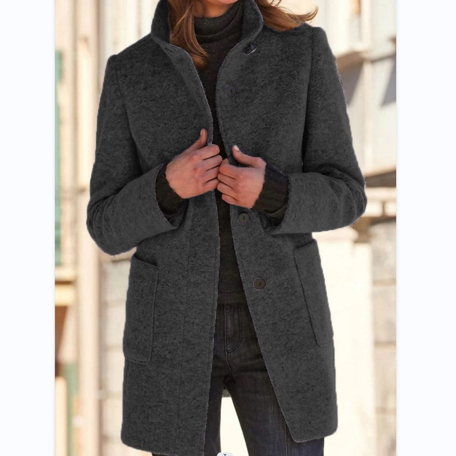 Eulalia | Cozy and breathable slim-fit winter coat made of wool