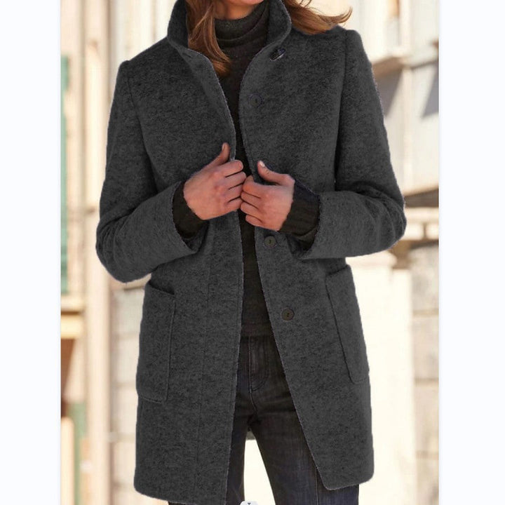 Eulalia | Cozy and breathable slim-fit winter coat made of wool