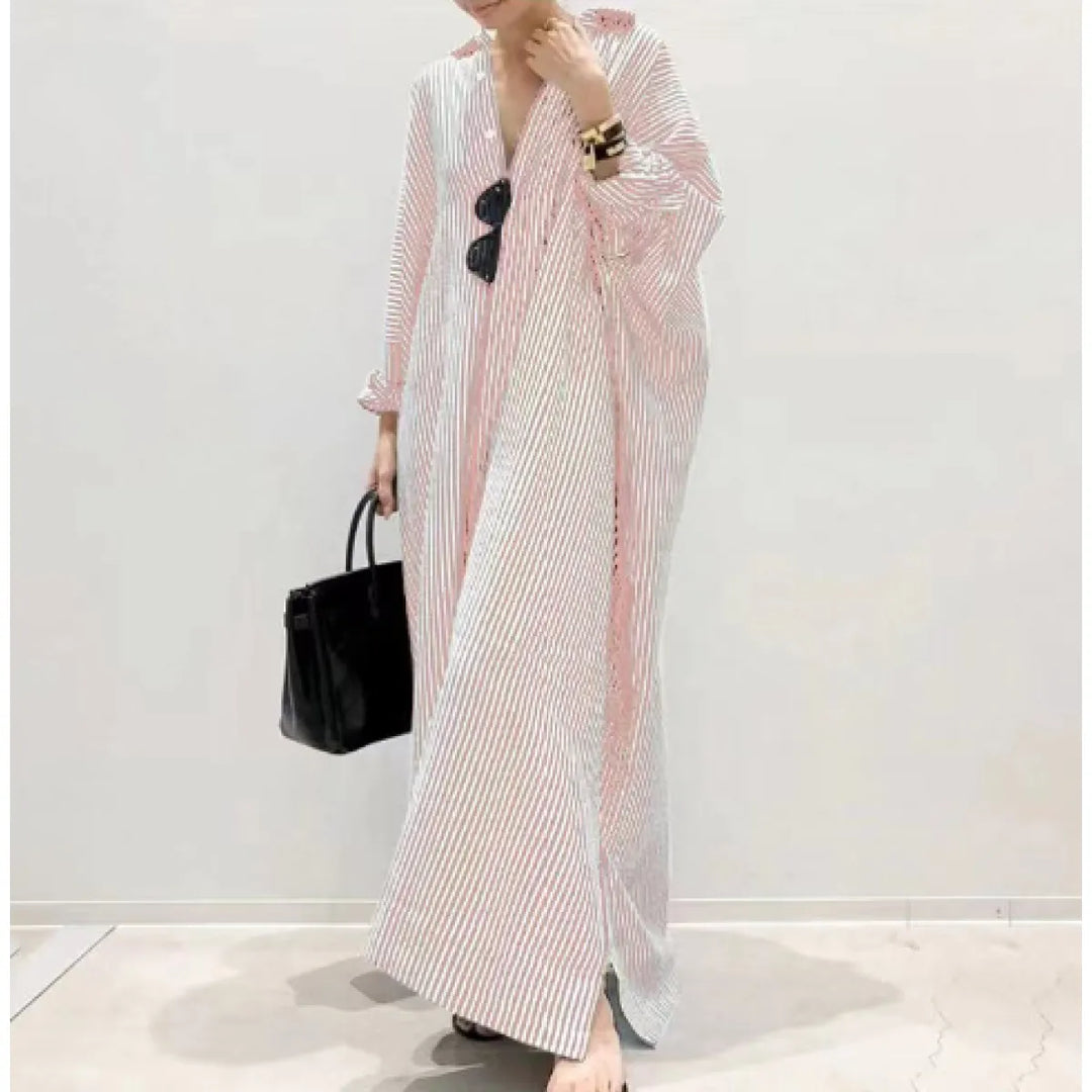 Lévoire™ Striped Cardigan Dress – Effortless Elegance in Every Stripe | Shop Yours Today