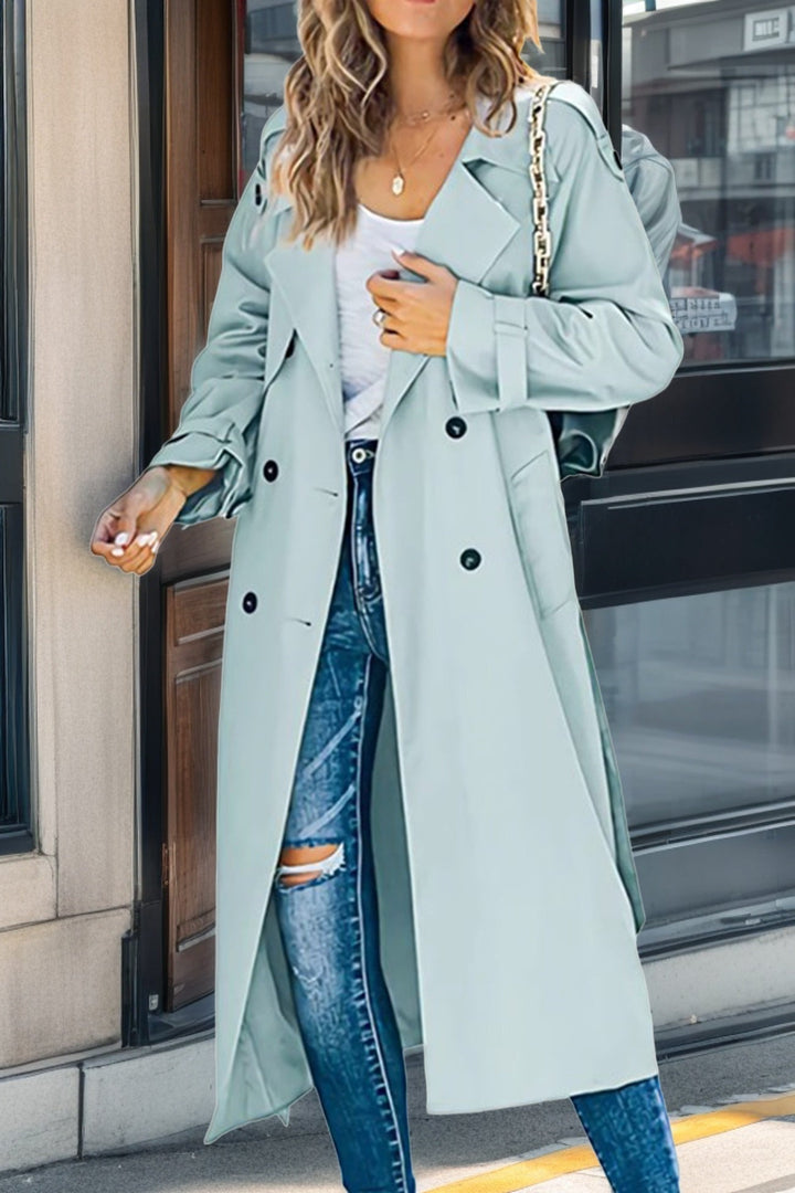 Melanie | Double-breasted retro trench coat