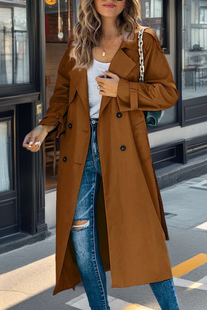 Melanie | Double-breasted retro trench coat
