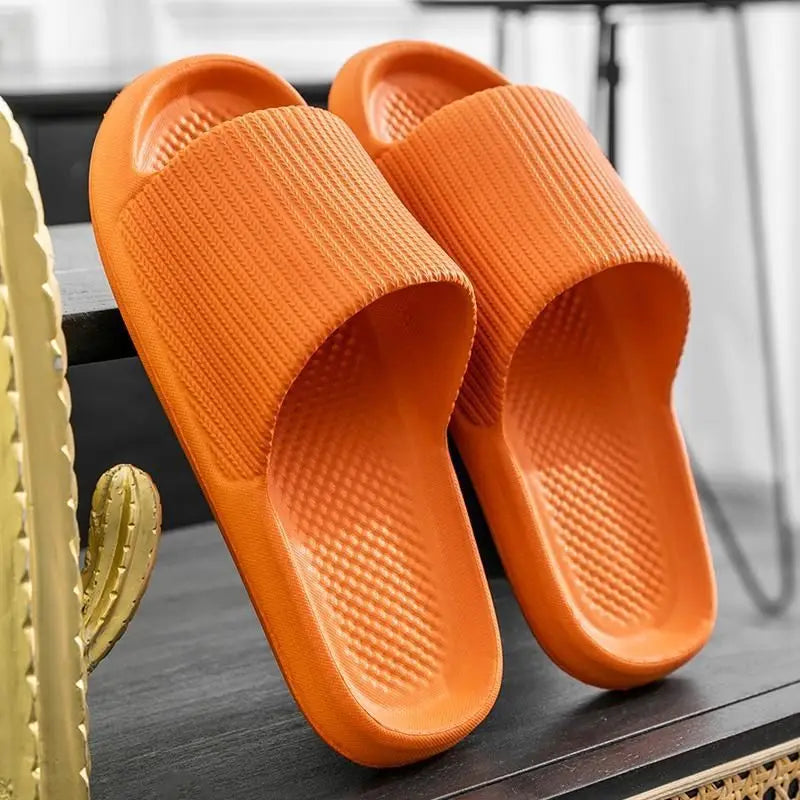 Women's Thick Platform Slide Sandals for Indoor and Shower Use