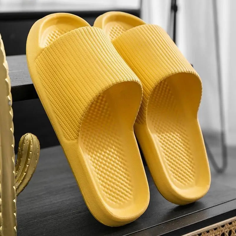 Women's Thick Platform Slide Sandals for Indoor and Shower Use