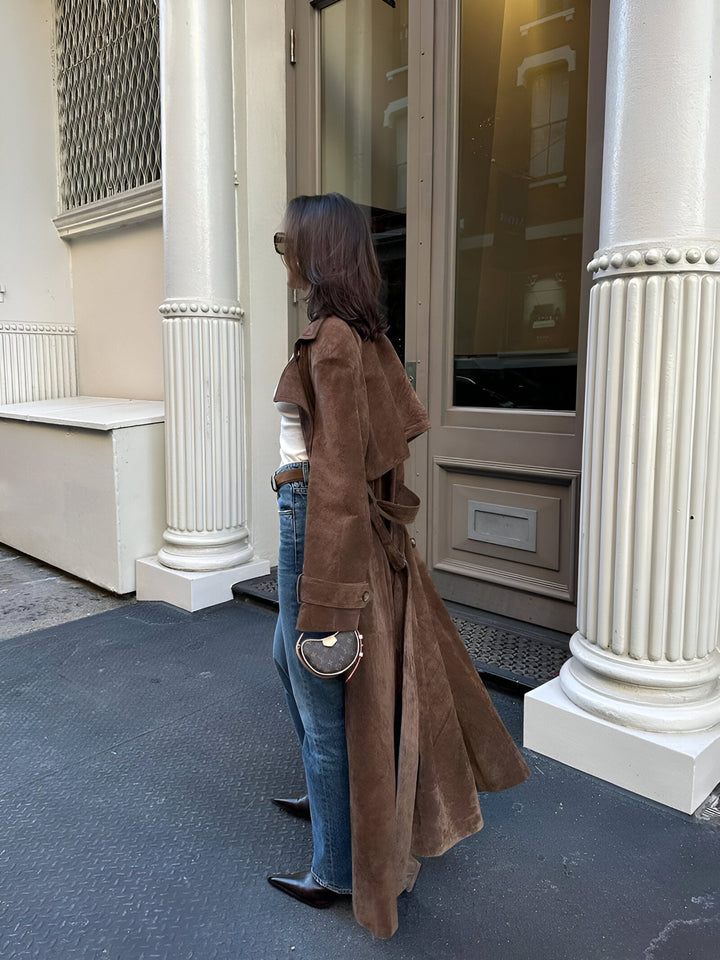 Ivanna® | Suede trench coat