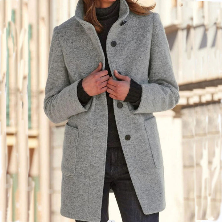 Eulalia | Cozy and breathable slim-fit winter coat made of wool