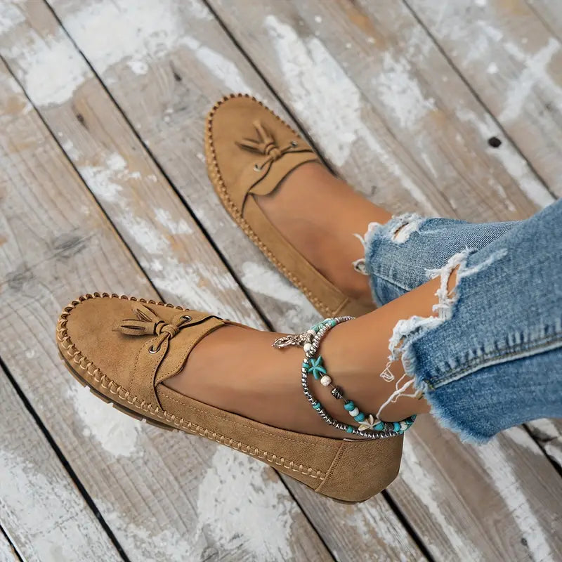 Women's Vintage Bow Loafers