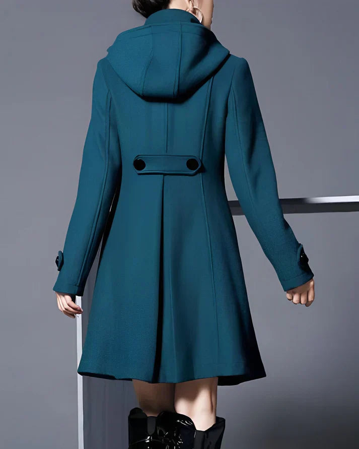 Jazmin | Elegant wool coat with hood