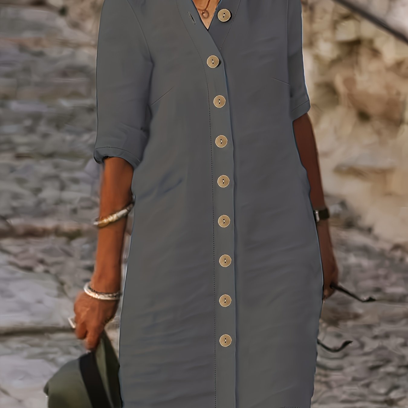 Adele – Button-Down Shirt Dress