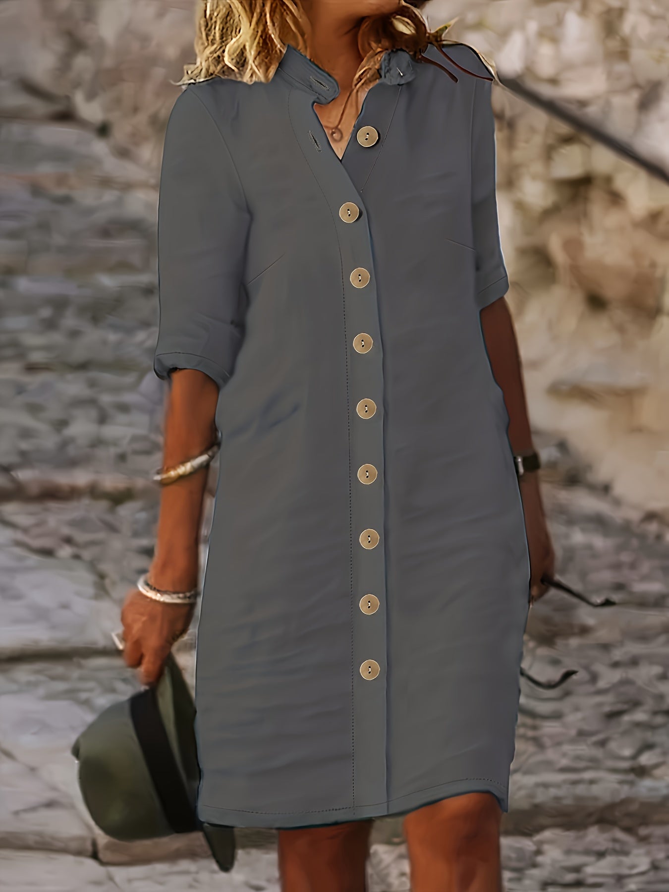 Adele – Button-Down Shirt Dress