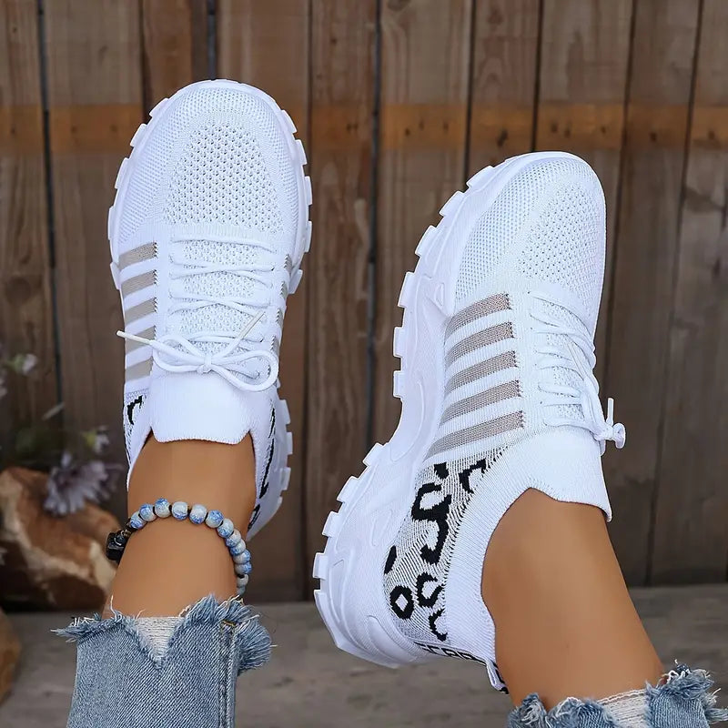 Women's Stylish Slip-On Sneakers with Mesh Detailing
