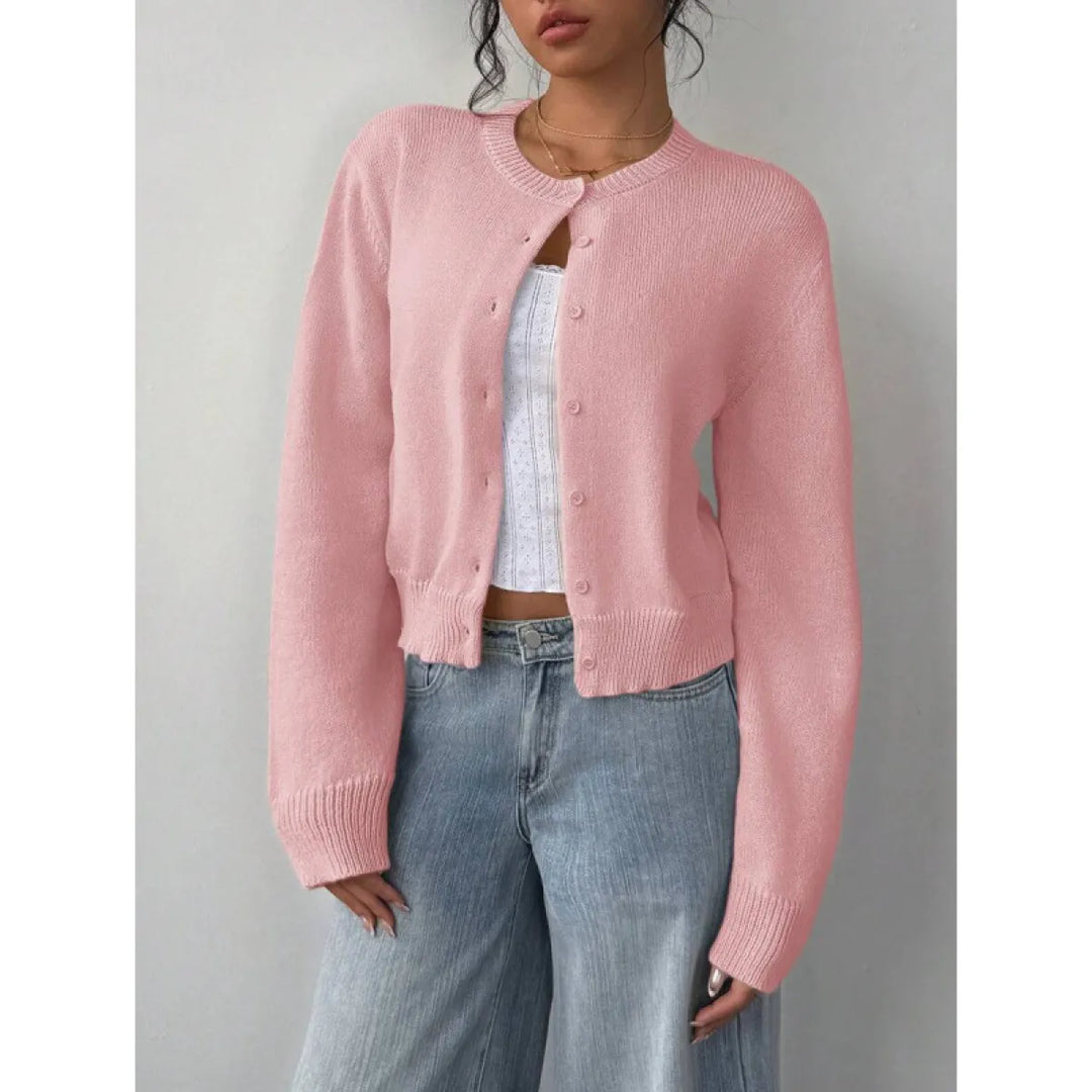 Serelith™ Knitted Cardigan – Chic Comfort in a Slim Short Design | Shop Yours Today