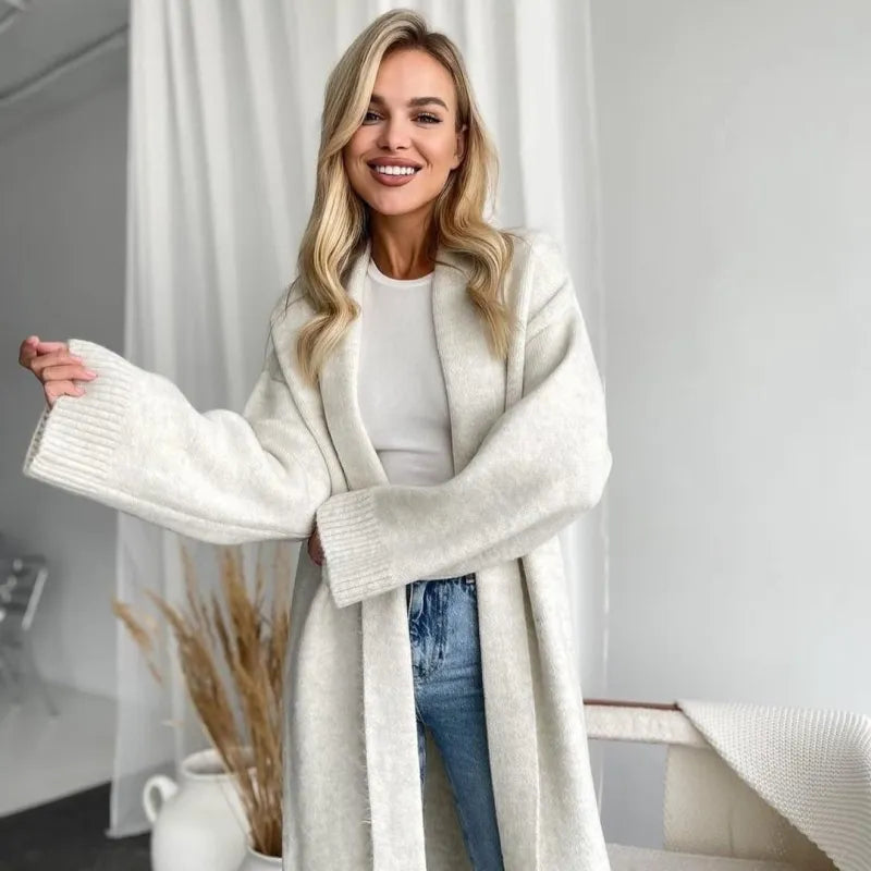Valmoré™ Elegant Cardigan Sweater Coat – Refined Warmth for Autumn & Winter | Shop Yours Today