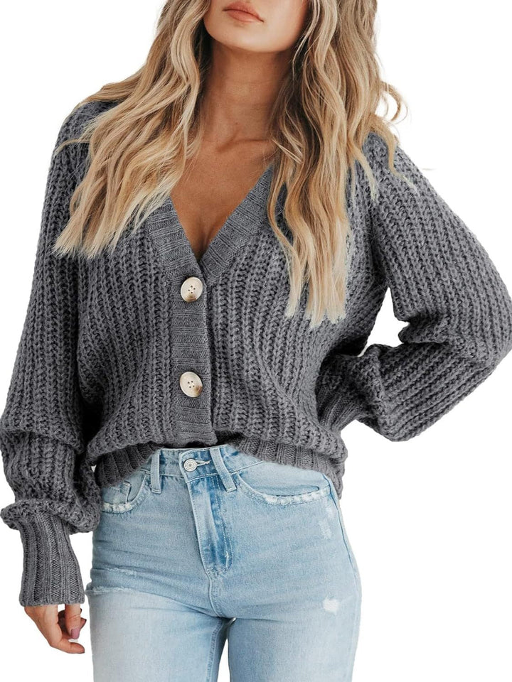 Elsie - button up long sleeve cardigan
