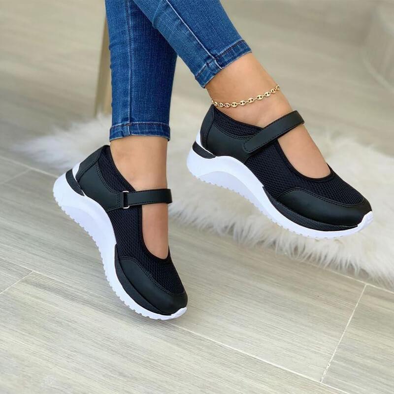Women's Orthopedic Daily Hook-and-Loop Walking Shoes