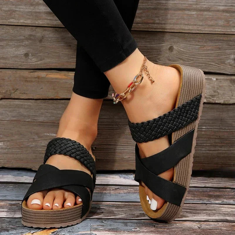 Chic Platform Cork Sandals for Women