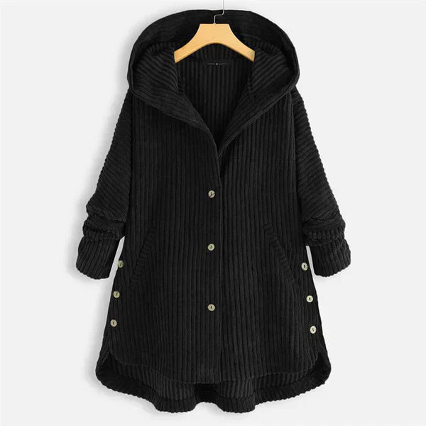 Imelda | Ribbed hooded coat