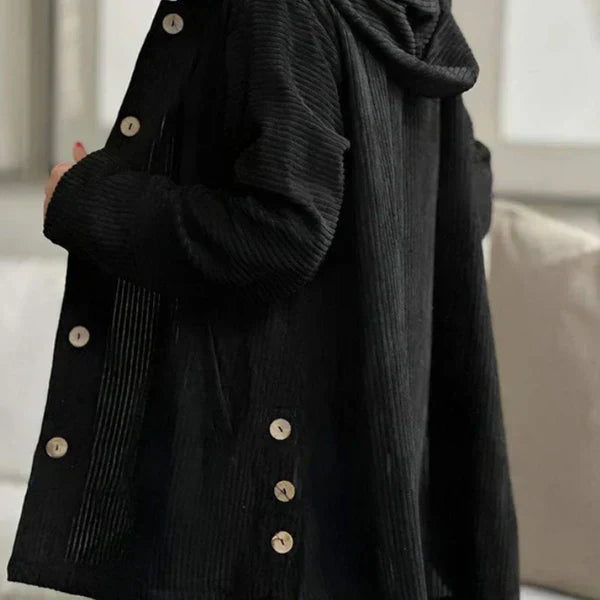 Imelda | Ribbed hooded coat