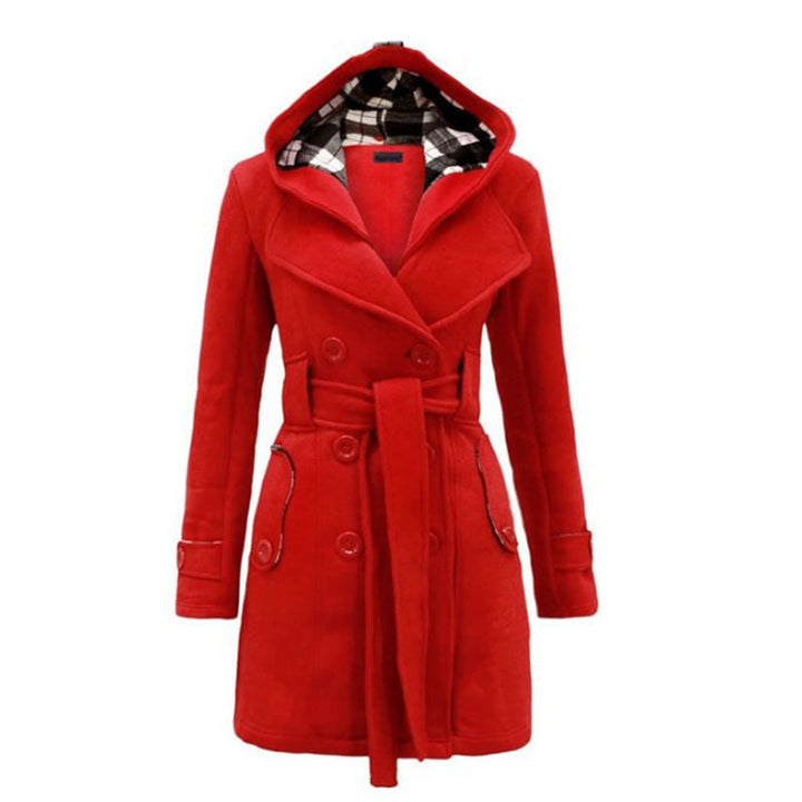 Belén | Wool coat with hood and buttons with belt