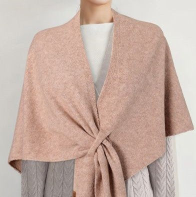 Velouris™ Wool Knitted Triangle Shawl – Fashionable Warmth with Timeless Grace | Shop Yours Today
